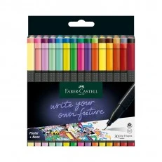 Faber-Castell Grip fineliner, 0.4 mm, pastel and neon, 5 colours