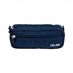 Milan Toiletry bag 1918, with 2 zippers, dark blue