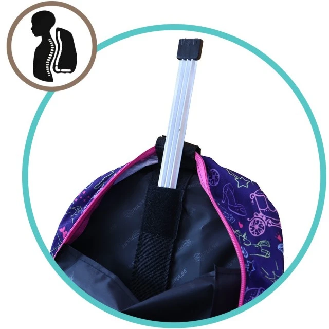 Pulse backpack Anatomic Kitty Love, blue-pink