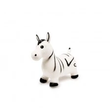 Small Foot Zebra, jumping, rubber, 57 x 27 x 50 cm