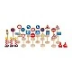 Small Foot Комплект пътни знаци, дървени, 25 части