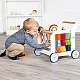 Small Foot Проходилка - Дидактичен куб, на колелца, дървена, 42 х 39 х 42 cm