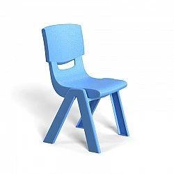 RFG children’s chair Chico plastic with back blue 41 x 35 x 62 cm