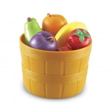 Learning Resources Set of fruits, in a basket, plastic