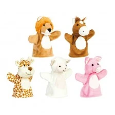 Nowa Szkola Hand puppets Animals, 18 cm, 5 pieces