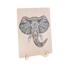 Grafix Puzzle Elephant, unique shapes, wooden, 137 pieces