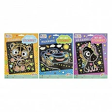 Grafix Комплект стикери, с холографски точки, асорти, 48 броя