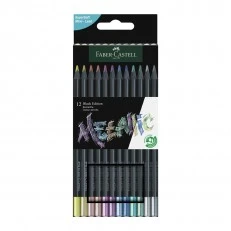 Faber-Castell Black Edition Metallic pencils, 12 colours
