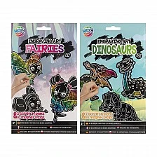 Grafix Scratch magnets, 10 pieces, assorted, pack 48