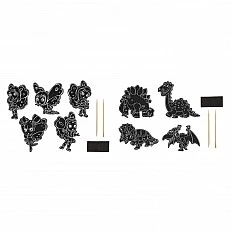 Grafix Магнити за издраскване, 10 броя, асорти, опаковка 48