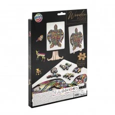 Grafix Пъзел Костенурка, уникални форми, дървен, 130 части