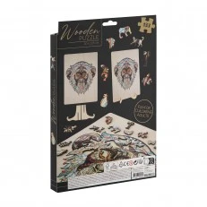 Grafix Пъзел Маймуна, уникални форми, дървен, 133 части