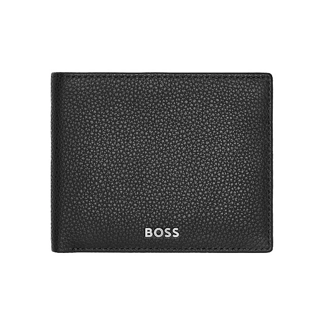 Hugo Boss Wallet Classic Grained with coin compartment, black