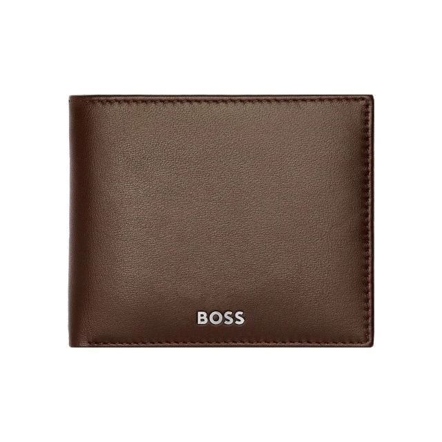 Hugo Boss Wallet Classic Smooth with flap, brown