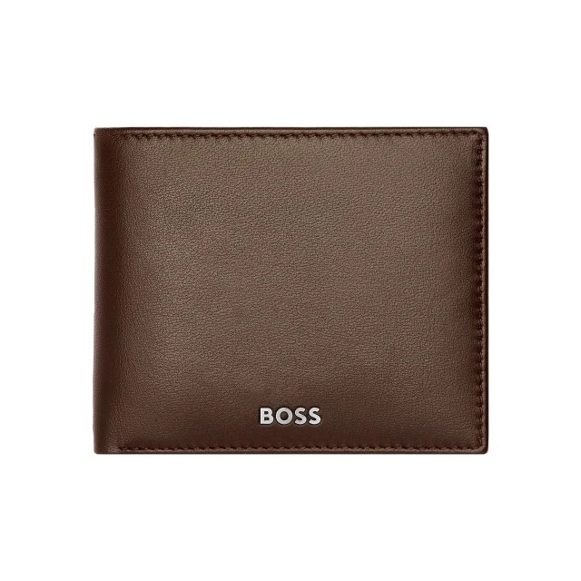Hugo Boss Wallet Classic Smooth with coin compartment, brown
