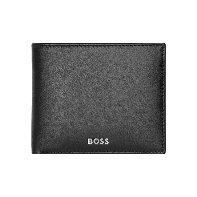 Hugo Boss Wallet Classic Smooth with coin compartment, black