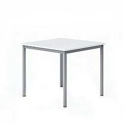 RFG school table Kare above 8th grade 800 x 800 x 750 mm white top grey metal