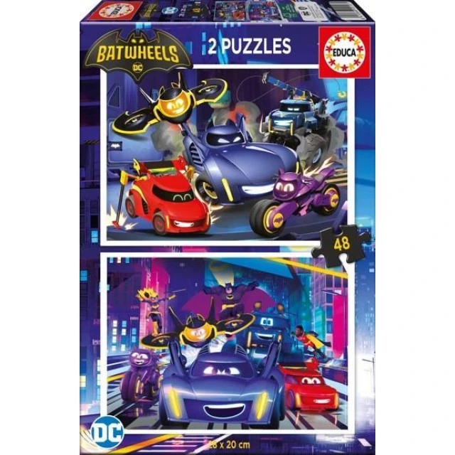Puzzle, Educa, Batman 2 in 1, 2 x 48 pieces