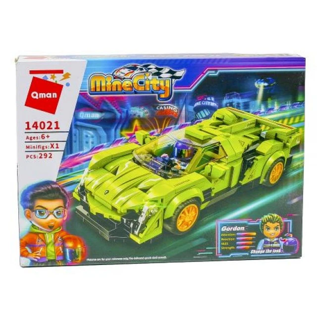 Building set Qman MineCity Poison VNO-12 car, 292 pieces