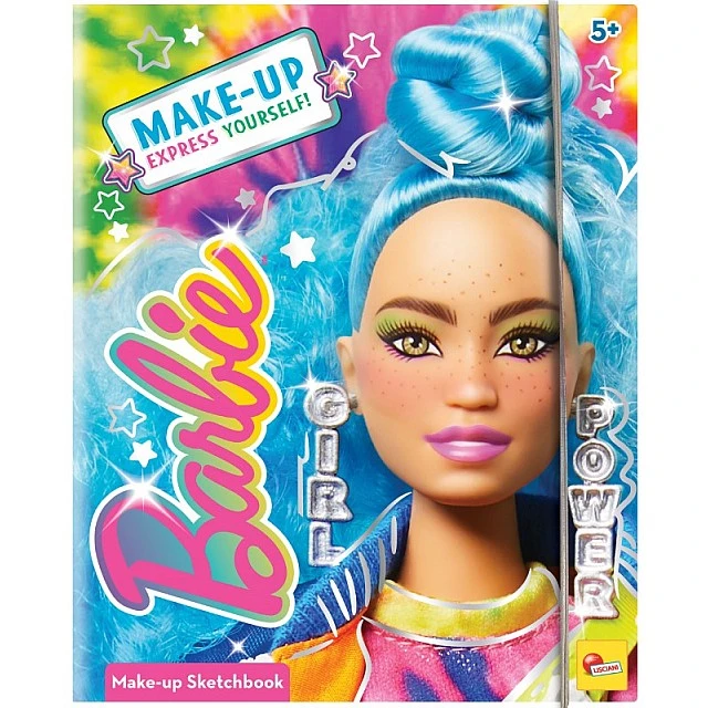 Творчески комплект, Lisciani, Barbie, Модна папка за гримиране