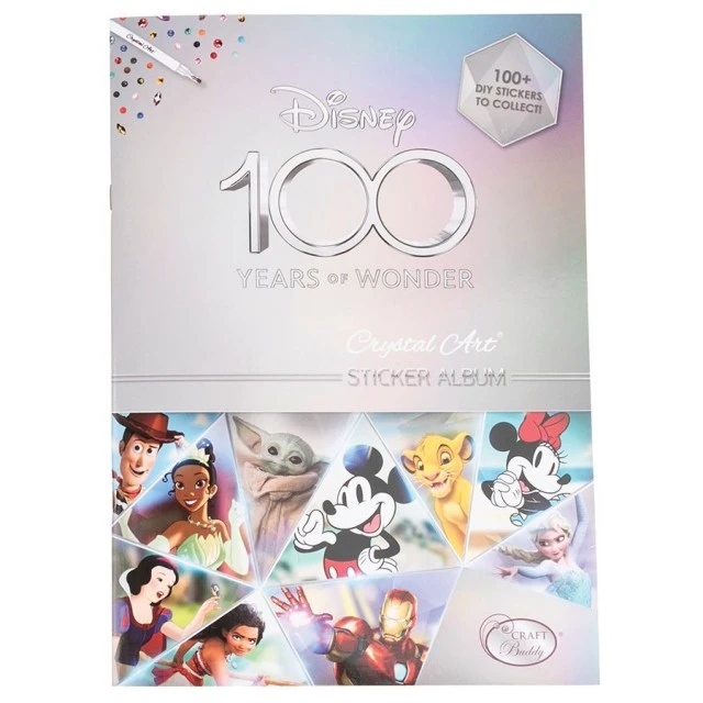 Diamond embroidery kit Craft Buddy Disney 100 Collector Album - starter sticker pack