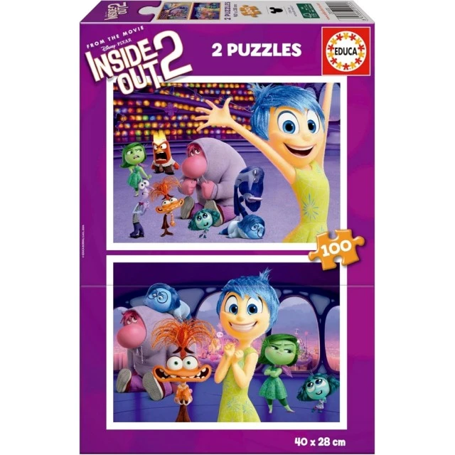 Puzzle, Educa, Inside Out 2, 2 in 1, 2 x 48 pieces
