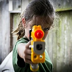 Children's weapons, rifles and pistols