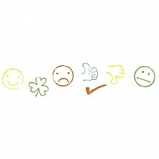 Clover stamp, smile