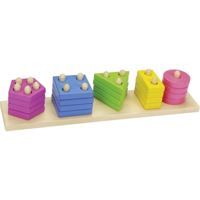 Color stacking toy