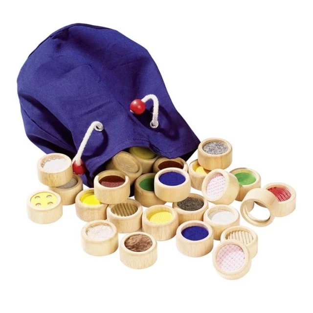 Memory game for touch in a cotton bag