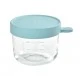 Glass container 150 ml light blue