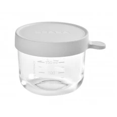 Glass container 150 ml light gray