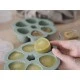 Silicone mold for freezing - 6 x 90 ml, gray