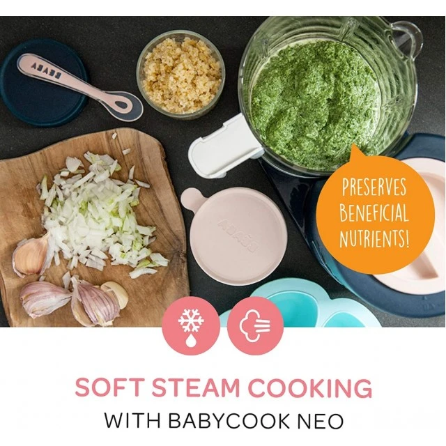 Уред за приготвяне на бебешка храна BEABA Babycook NEO NIGHT BLUE
