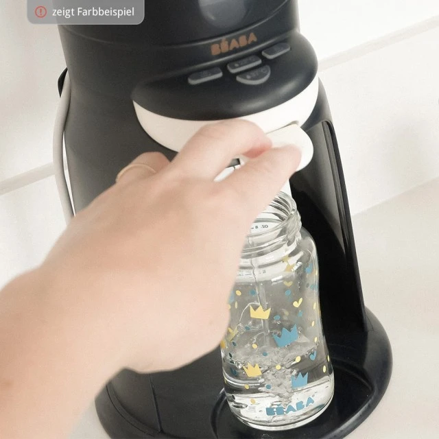 Machine for preparing formula milk and warming bottles and jars BEABA Bib expresso: 3 in 1 processor