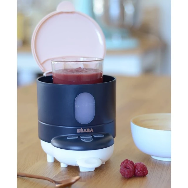 Machine for preparing formula milk and warming bottles and jars BEABA Bib expresso: 3 in 1 processor