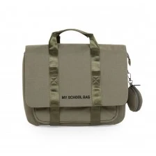 Elegant unisex khaki school bag