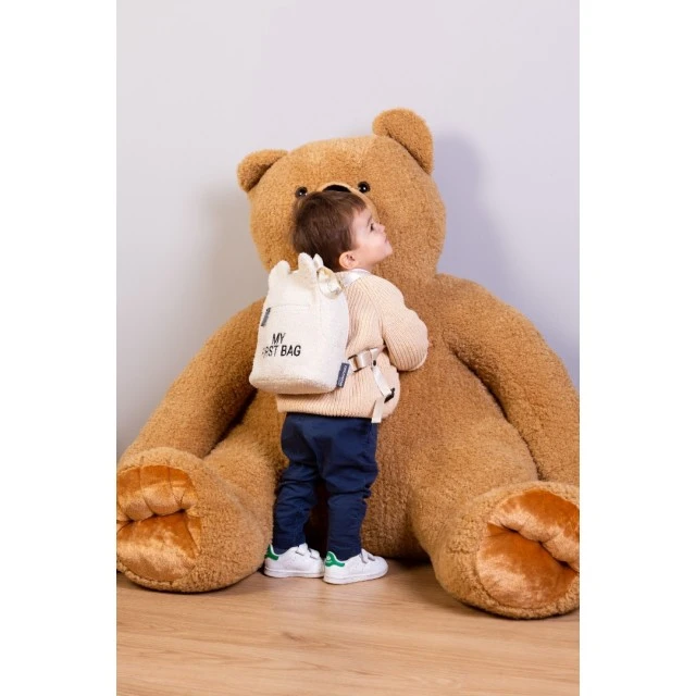 Детска раница my first bag - teddy екрю