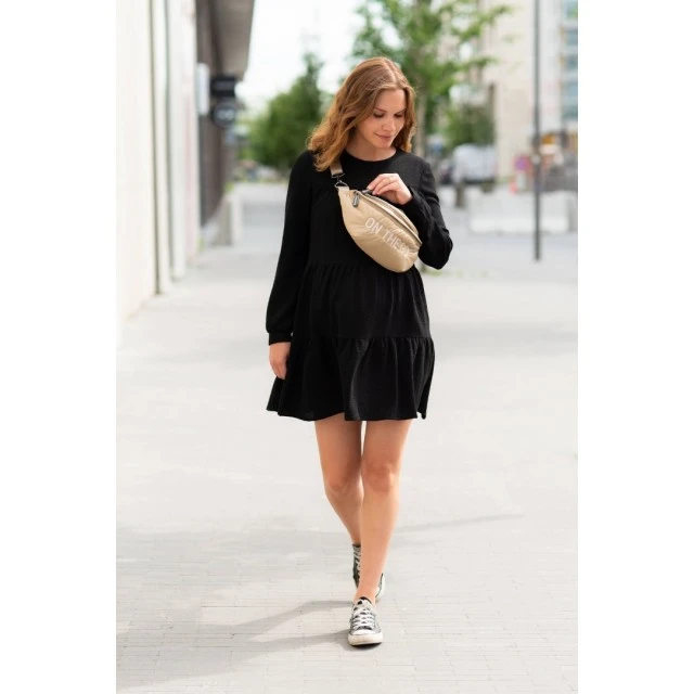 Чанта за кръста banana bag on the go hip bag - бежов шушляк
