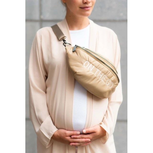 Чанта за кръста banana bag on the go hip bag - бежов шушляк