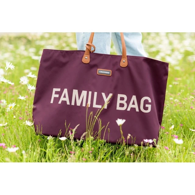 Bag for accessories family bag - aubergine