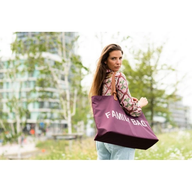 Bag for accessories family bag - aubergine