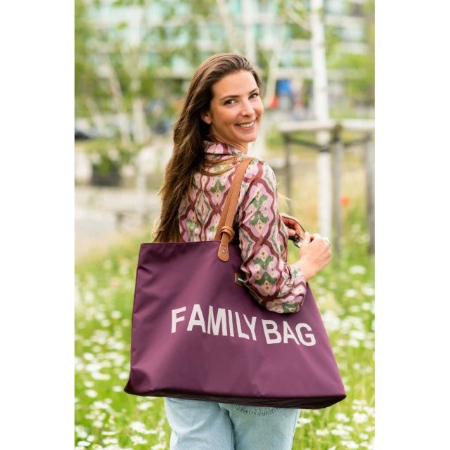 Bag for accessories family bag - aubergine