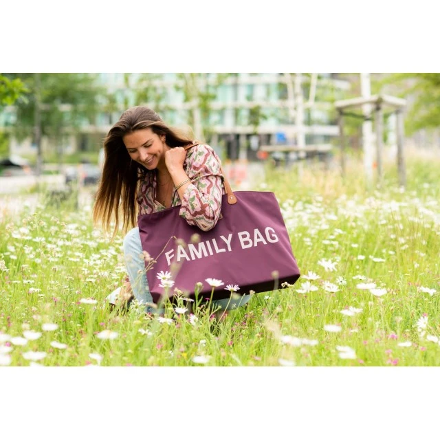 Bag for accessories family bag - aubergine