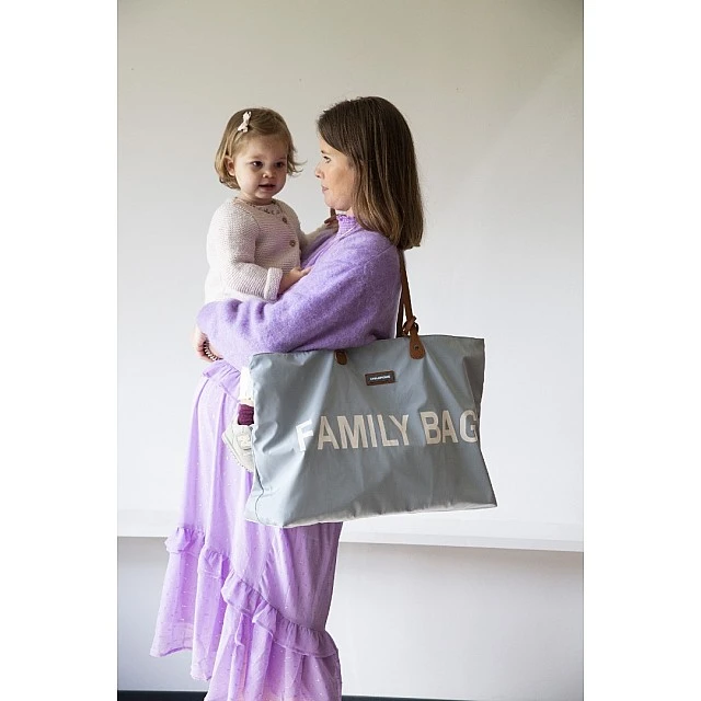 Family Bag grey/white