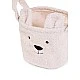 Kош за съхранение 25x20x20 см teddy бял