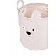 Kош за съхранение 30x30x30 см teddy бял