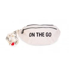 Чанта за кръста banana bag on the go hip bag - teddy бяла