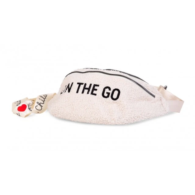 Чанта за кръста banana bag on the go hip bag - teddy бяла