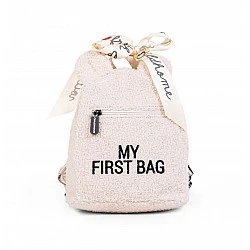 Детска раница my first bag - teddy екрю